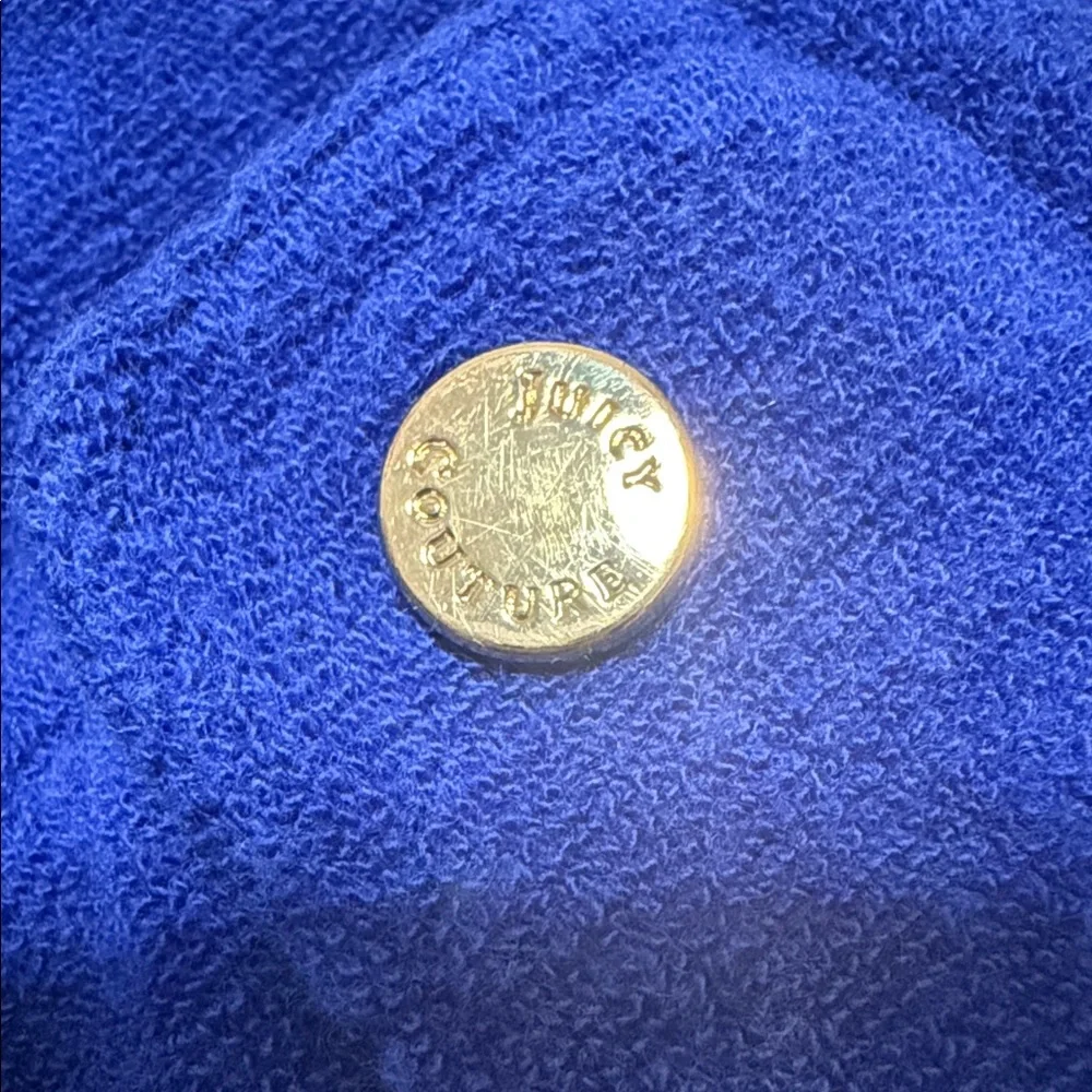 Juicy Couture XS Blue Terry Pants with Gold Accents - Picture 6 of 12
